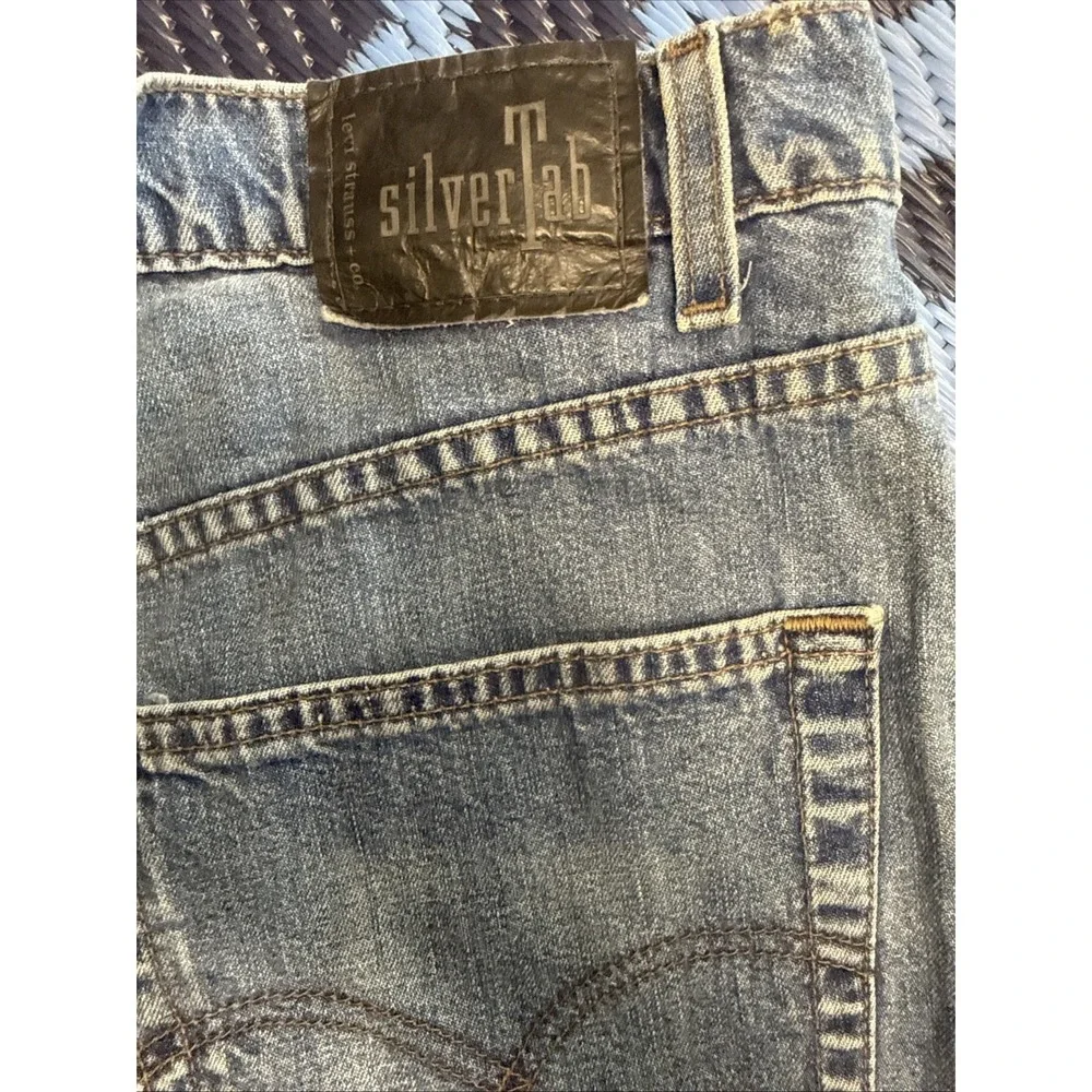 Vintage‎ Levis Silvertab Shorts 36 Mens Loose Denim Baggy Made In USA 90s